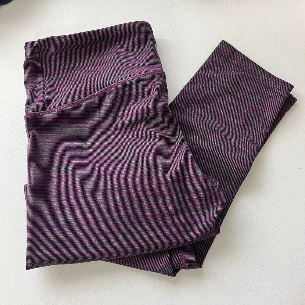 Tuff Athletics Stretch Legging Multi color Size S Purple Gray